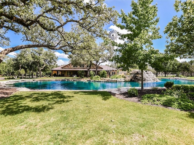 4914 Big Bend Trl, Georgetown, TX 78633 - swimming pool with a lawn