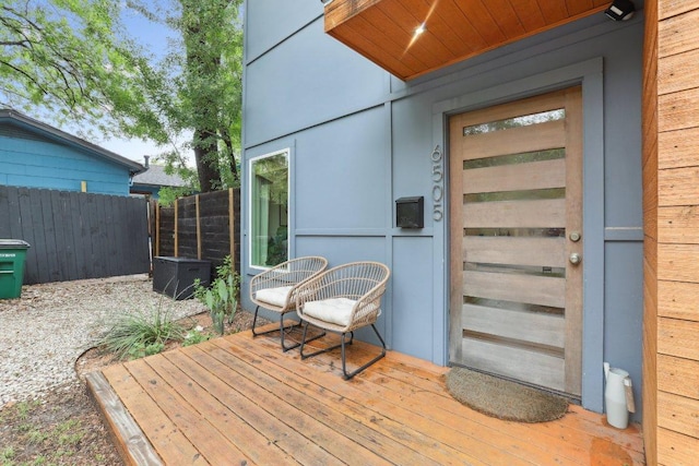 6505 Grover Ave Unit 1, Austin, TX 78757 - view of wooden deck