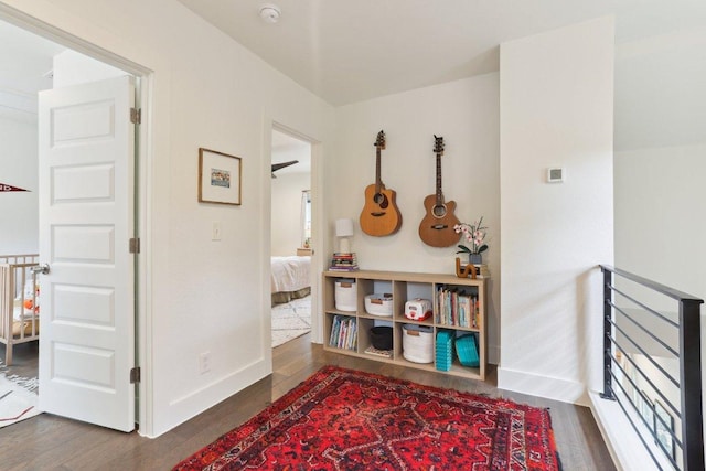 6505 Grover Ave Unit 1, Austin, TX 78757 - hallway with wood finished floors and baseboards
