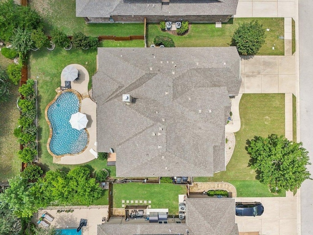2513 Rusty Spur, Leander, TX 78641 - bird's eye view of a pool area