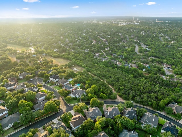 10617 Bramblecrest Dr, Austin, TX 78726 - aerial perspective of suburban area featuring a forest