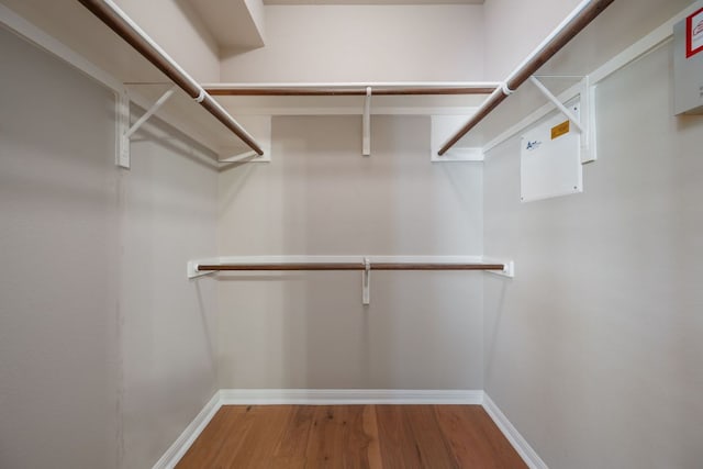11000 Anderson Mill Rd Unit 96, Austin, TX 78750 - walk in closet featuring wood finished floors
