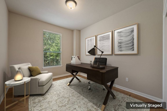 11000 Anderson Mill Rd Unit 96, Austin, TX 78750 - office featuring baseboards and wood finished floors