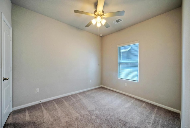 211 S Timber Brook Dr, Hutto, TX 78634 - unfurnished room with carpet floors and a ceiling fan