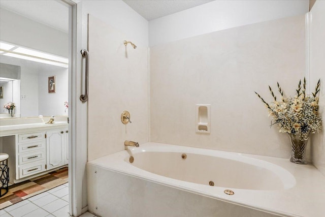 8600 Crest Ridge Cir, Austin, TX 78750 - bathroom with vanity and tile patterned flooring
