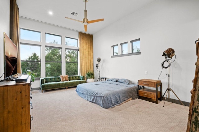 332 Rugged Earth Dr, Austin, TX 78737 - carpeted bedroom with ceiling fan and recessed lighting