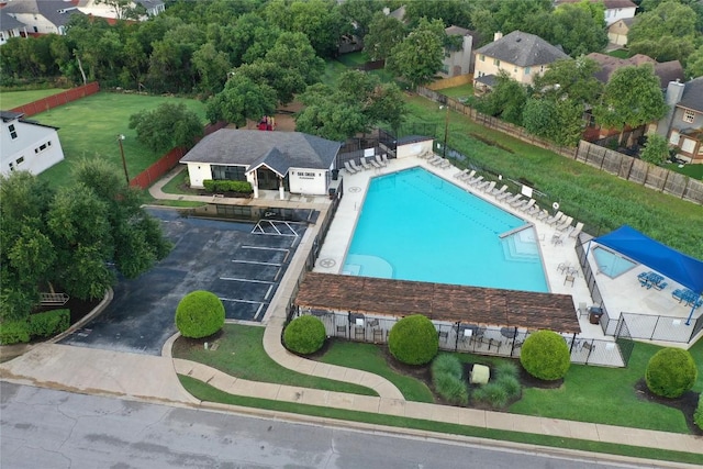 2308 Falcon Dr, Round Rock, TX 78681 - drone / aerial view of a pool area