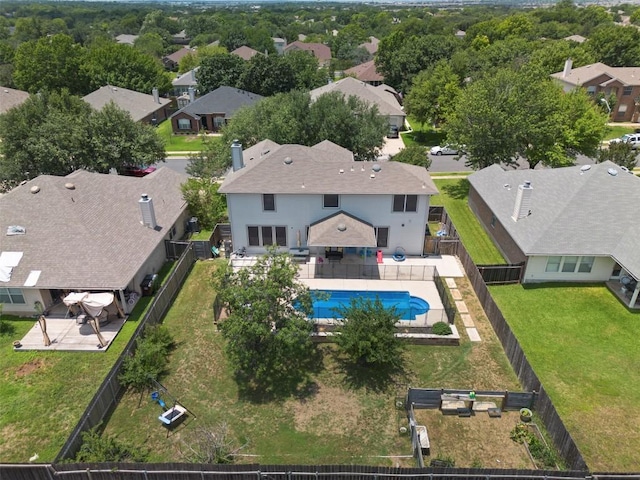 320 Ranier Ln, Round Rock, TX 78665 - aerial view of residential area featuring a pool