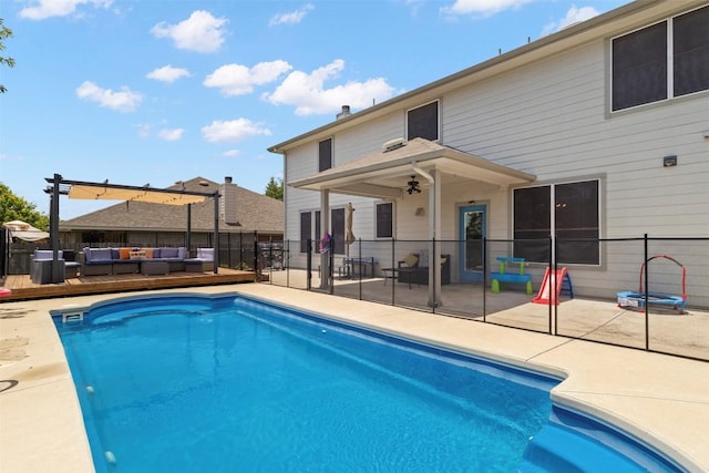 320 Ranier Ln, Round Rock, TX 78665 - view of pool featuring an outdoor living space and a patio