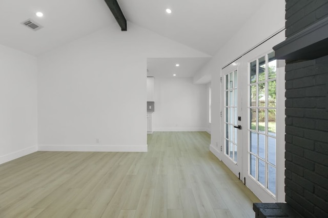 1509 Parkview Ln, San Marcos, TX 78666 - unfurnished room featuring light wood-style flooring, baseboards, and recessed lighting