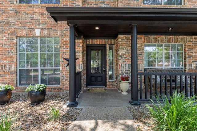 2713 Vaquera Ct, Round Rock, TX 78681 - property entrance with brick siding and covered porch