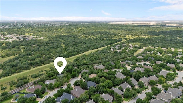 2713 Vaquera Ct, Round Rock, TX 78681 - aerial view of a heavily wooded area