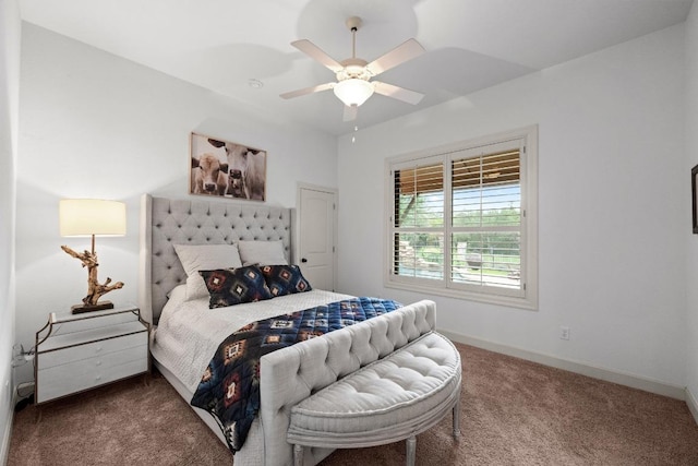 116 Horseshoe Dr, Dripping Springs, TX 78620 - bedroom featuring carpet flooring, baseboards, and a ceiling fan