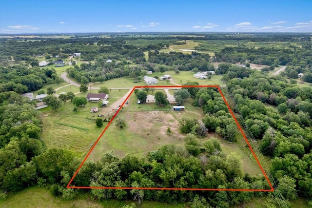 283 Rockdale W Rd, Rockdale, TX 76567 - aerial view of sparsely populated area with property boundaries highlighted