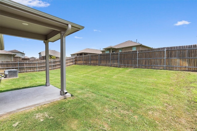 632 Otto Ave, Georgetown, TX 78626 - fenced backyard with a patio area