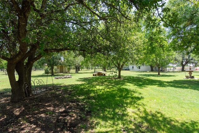 1265 Mourning Dove Ct, Salado, TX 76571 - view of yard featuring an outdoor structure
