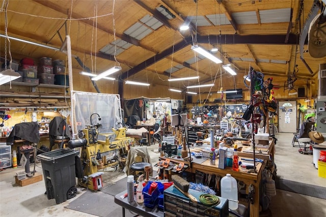 1265 Mourning Dove Ct, Salado, TX 76571 - garage with a workshop area