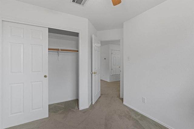 14708 Single Trce, Austin, TX 78728 - unfurnished bedroom with carpet floors, a closet, baseboards, and a ceiling fan
