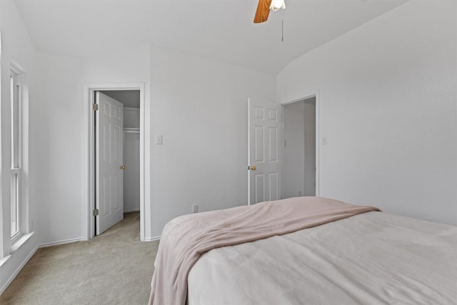 14708 Single Trce, Austin, TX 78728 - bedroom featuring light colored carpet, a spacious closet, a ceiling fan, baseboards, and a closet