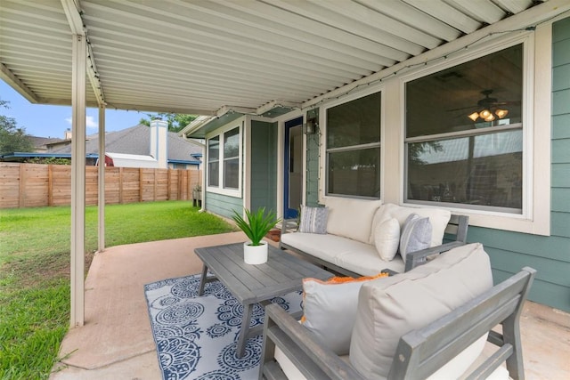 14708 Single Trce, Austin, TX 78728 - view of patio with an outdoor living space