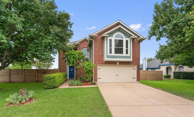 14708 Single Trce, Austin, TX 78728 - view of front of home featuring an attached garage, brick siding, and concrete driveway