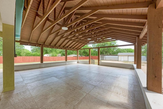 903 N Neans Dr, Austin, TX 78758 - unfurnished sunroom featuring vaulted ceiling
