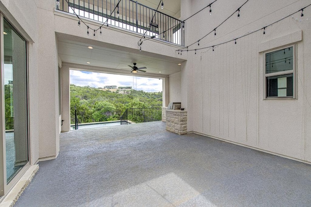 1916 Port Bari Ct, Leander, TX 78641 - garage with ceiling fan