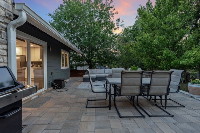 6610 Greensboro Dr, Austin, TX 78723 - view of patio with outdoor dining area and a grill