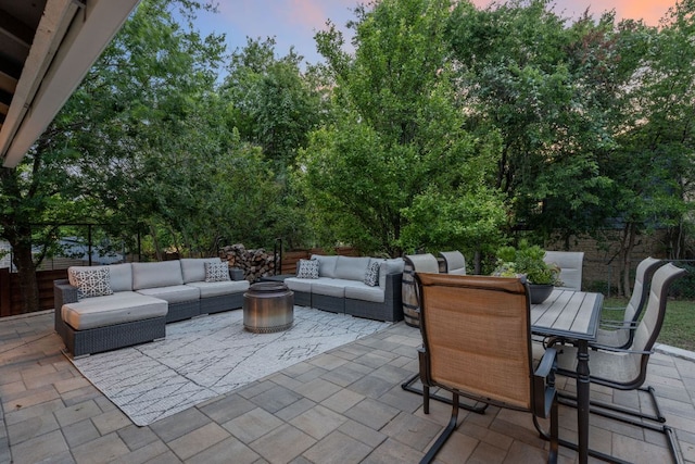 6610 Greensboro Dr, Austin, TX 78723 - view of patio / terrace with an outdoor living space and outdoor dining area