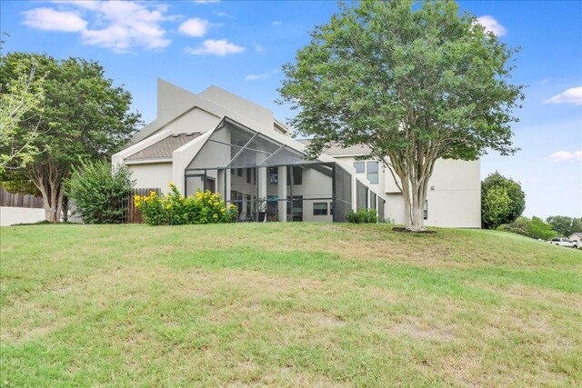 14722 Beal Dr, Corpus Christi, TX 78410 - view of front of property featuring stucco siding and glass enclosure
