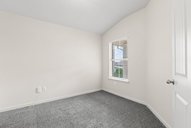 1105 Hawkeye Point Rd, Georgetown, TX 78626 - carpeted empty room with vaulted ceiling and baseboards