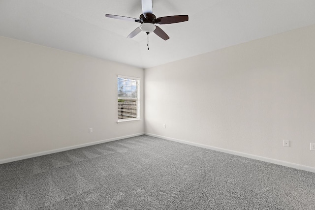 1105 Hawkeye Point Rd, Georgetown, TX 78626 - carpeted spare room featuring ceiling fan and baseboards