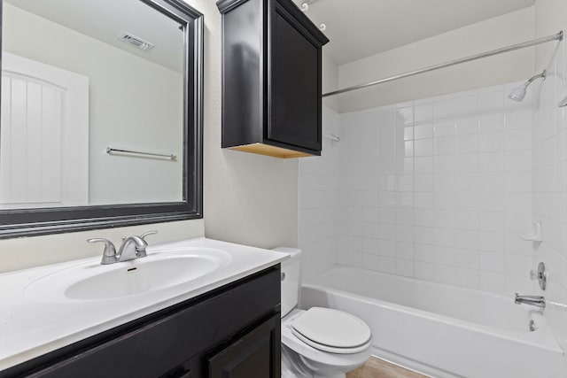 1105 Hawkeye Point Rd, Georgetown, TX 78626 - full bath with toilet, vanity, and washtub / shower combination