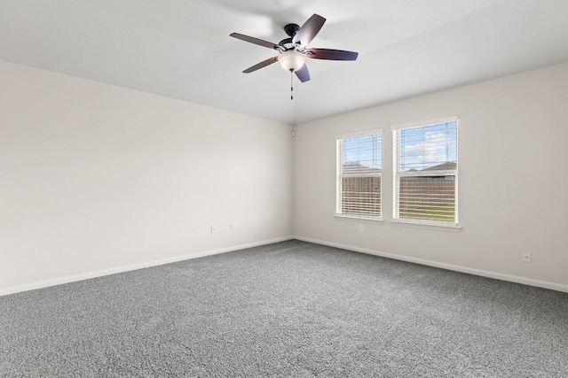 1105 Hawkeye Point Rd, Georgetown, TX 78626 - carpeted empty room featuring a ceiling fan and baseboards
