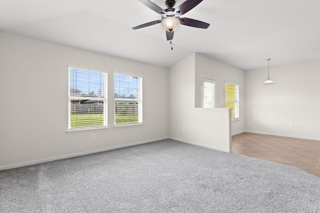 1105 Hawkeye Point Rd, Georgetown, TX 78626 - unfurnished room featuring plenty of natural light, baseboards, and ceiling fan