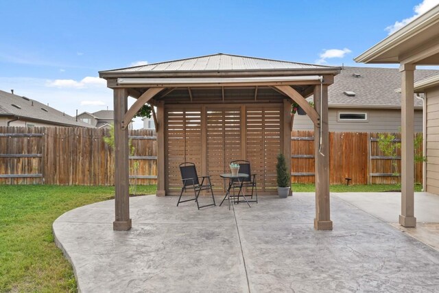 408 Rainmaker Ln, Bastrop, TX 78602 - view of patio / terrace featuring a gazebo