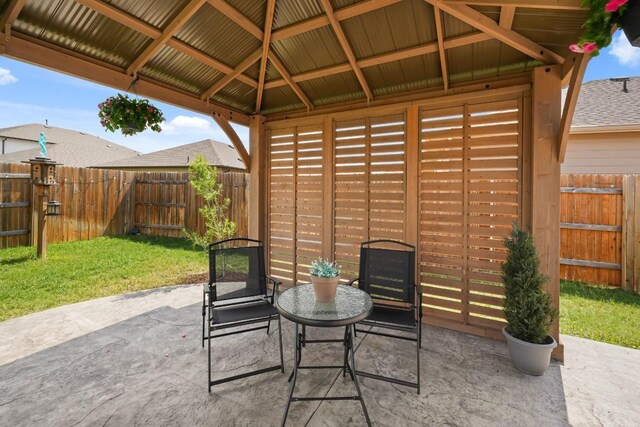 408 Rainmaker Ln, Bastrop, TX 78602 - view of patio / terrace with a gazebo