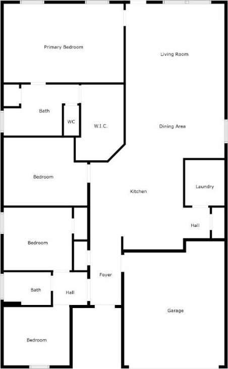 408 Rainmaker Ln, Bastrop, TX 78602 - floor plan / room layout