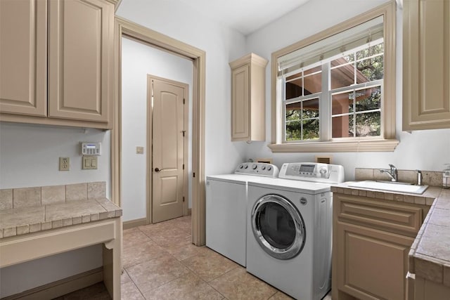 8212 Denali Pkwy, Austin, TX 78726 - laundry room with cabinet space, washer and dryer, and healthy amount of natural light