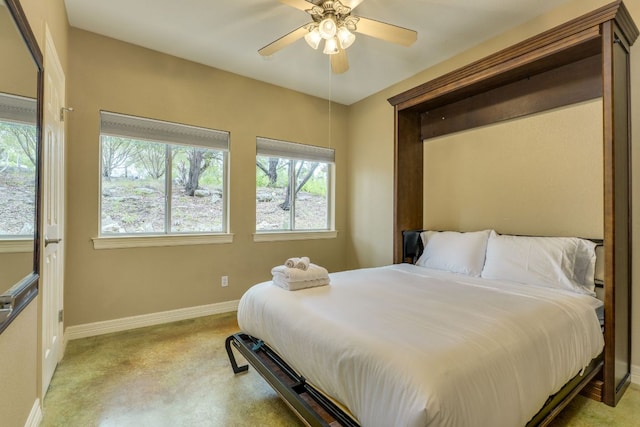 1608 Susan Dr, Austin, TX 78734 - bedroom featuring multiple windows and a ceiling fan