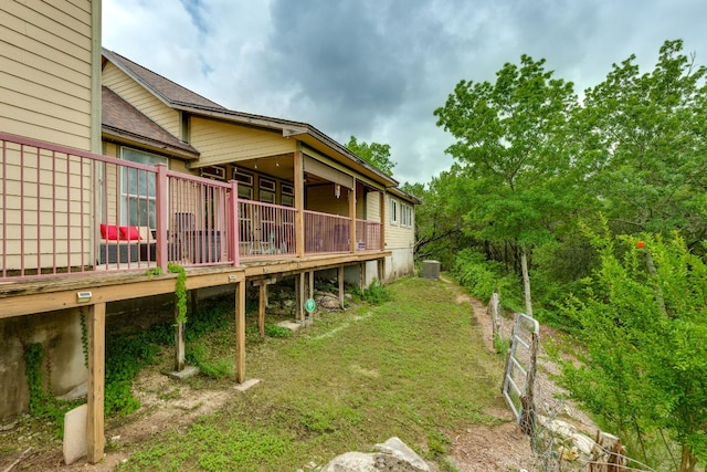 1608 Susan Dr, Austin, TX 78734 - view of yard featuring a deck