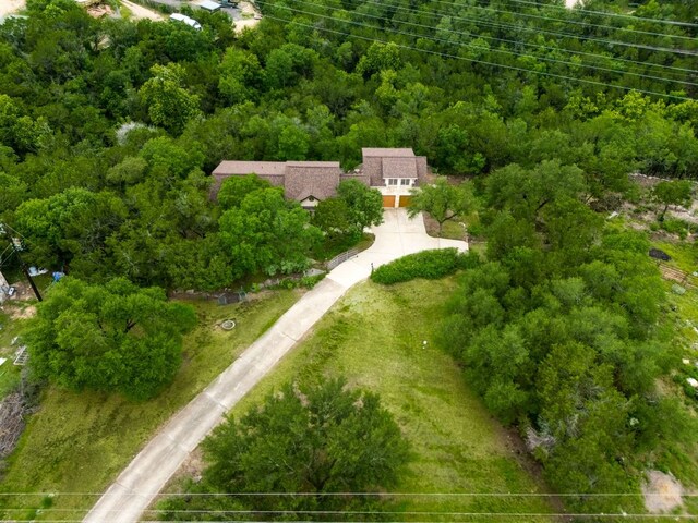 1608 Susan Dr, Austin, TX 78734 - view from above of property featuring a forest