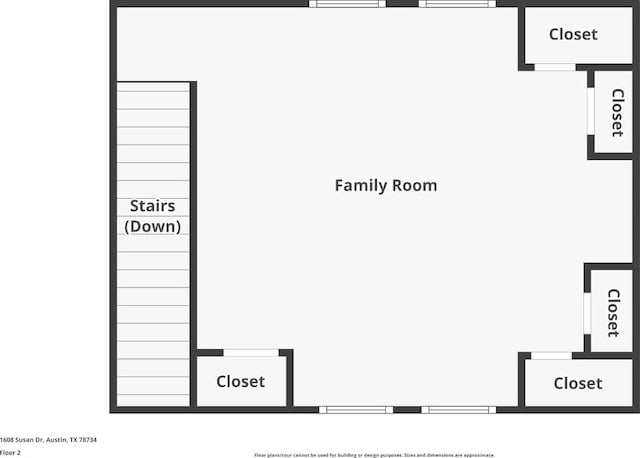 1608 Susan Dr, Austin, TX 78734 - room layout