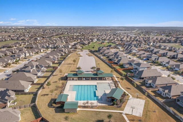 5627 Sabbia Dr, Round Rock, TX 78665 - aerial overview of property's location with nearby suburban area
