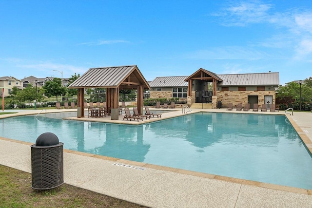 10204 Tildon Ave, Austin, TX 78754 - community pool with a gazebo and a patio