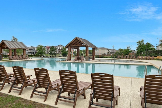 10204 Tildon Ave, Austin, TX 78754 - community pool featuring a gazebo and a patio