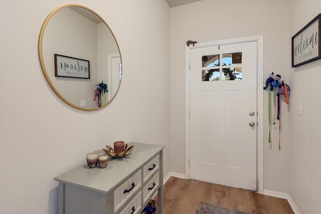 10204 Tildon Ave, Austin, TX 78754 - foyer with light wood-style floors and baseboards