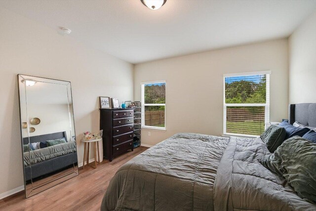 10204 Tildon Ave, Austin, TX 78754 - bedroom featuring multiple windows and wood finished floors