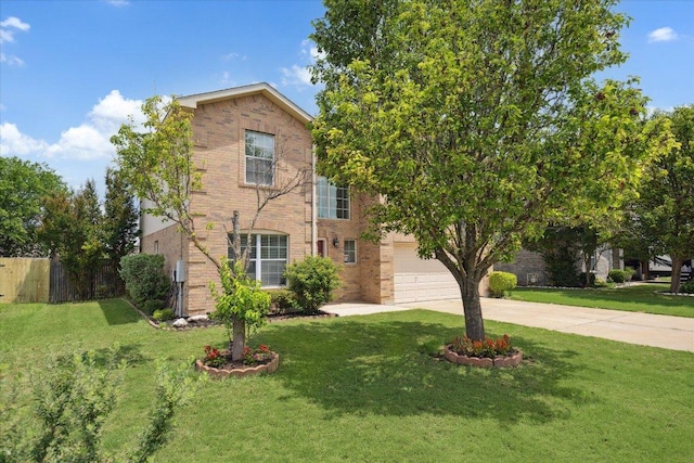 705 Camino Alto Dr, Leander, TX 78641 - view of front facade featuring concrete driveway, brick siding, and a garage