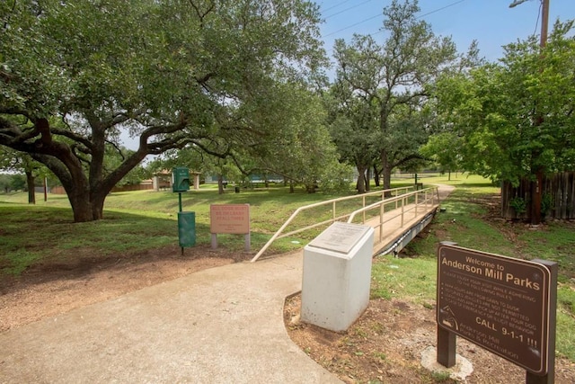 10802 Thicket Trl, Austin, TX 78750 - view of community with a yard